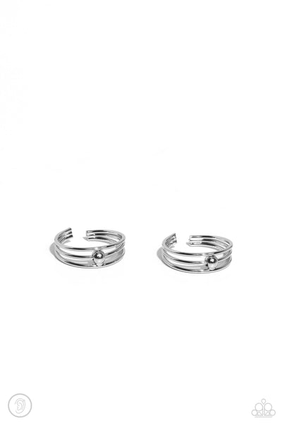 Stud Story - Silver Ear Cuff Earrings