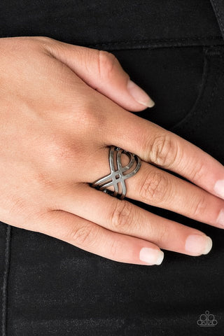 Infinite Fashion Black Ring