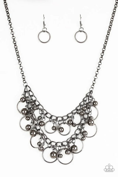 Warning Bells Black Necklace