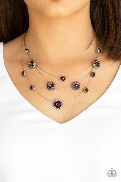 Sheer Thing Purple Necklace