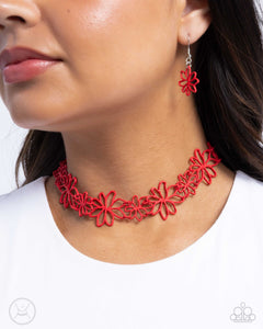 Bouquet Blend - Red Necklace