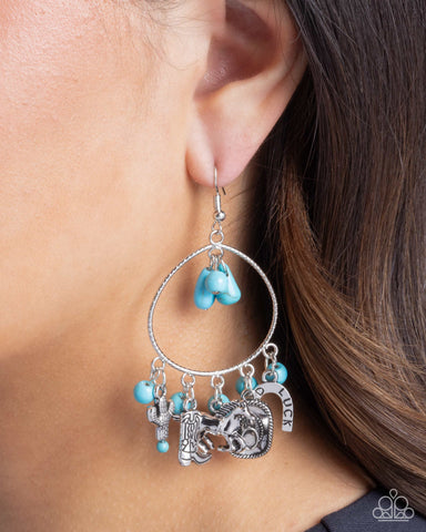 Western Whisper - Blue Earrings