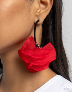 Passionate Promenade - Red Earrings