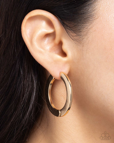 Circling Chariot Gold Earrings