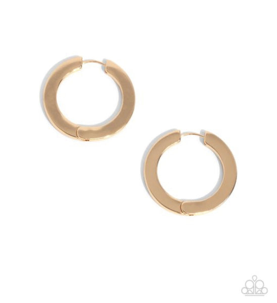 Circling Chariot Gold Earrings