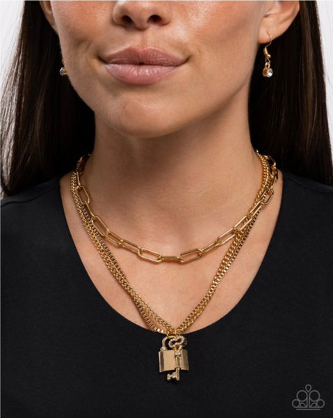 LOCKS of Luck Gold Necklace