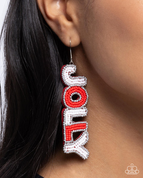 Jolly Holiday Red Earrings