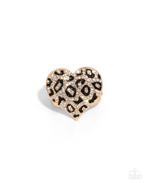 Cheetah Cameo Gold Ring