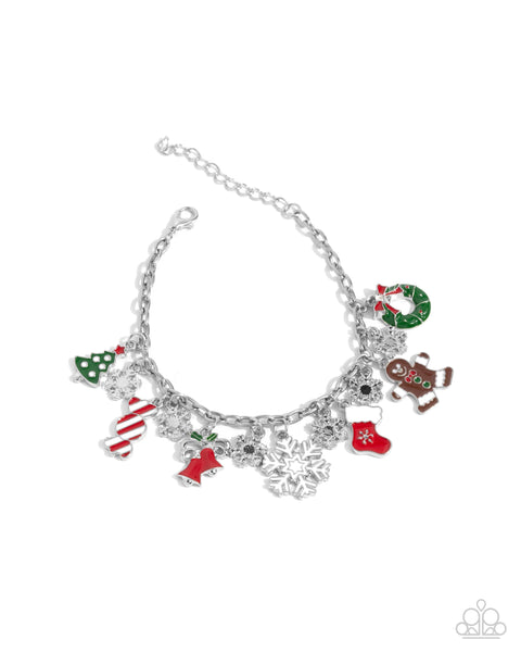 Christmas Cascade White Bracelet