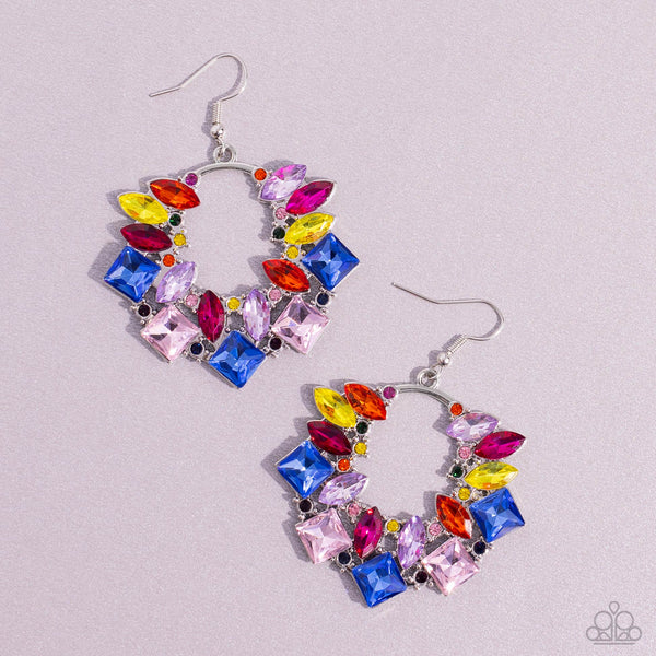 Wreathed in Watercolors Multi Earrings