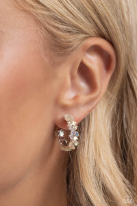 Floral Focus - White Earrings