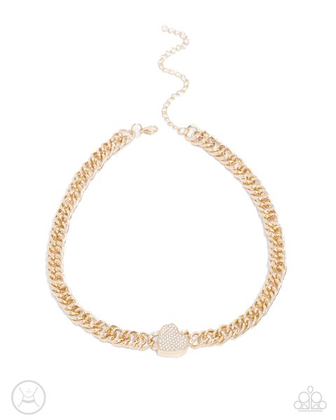 Endearing Edge Gold Necklace