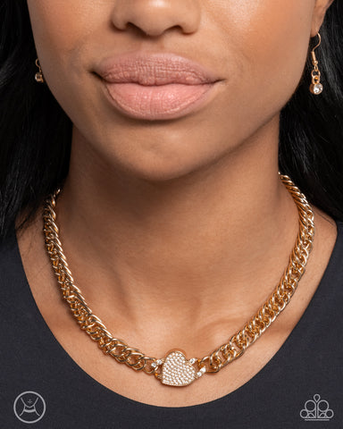 Endearing Edge Gold Necklace