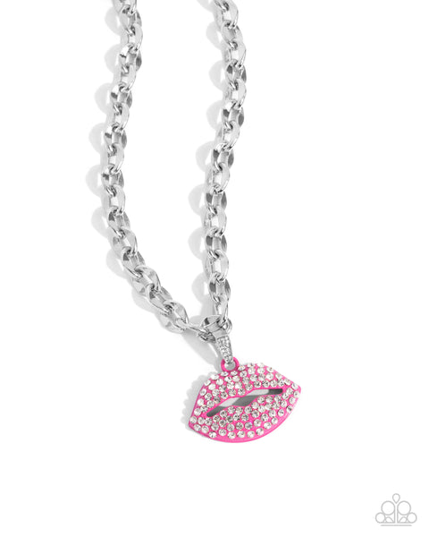 Keepsake Kisser Pink Necklace