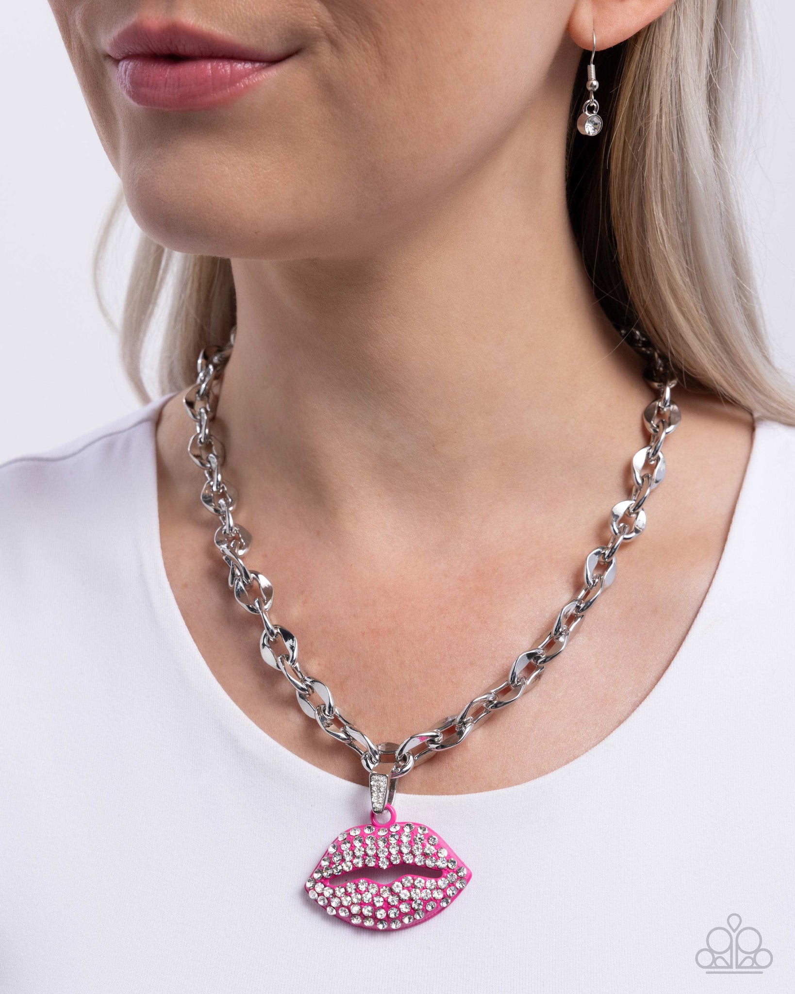 Keepsake Kisser Pink Necklace