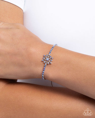 Snow Angel Shimmer Blue Bracelet