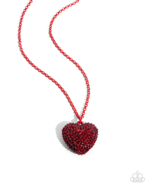 Smitten Sensation Red Necklace