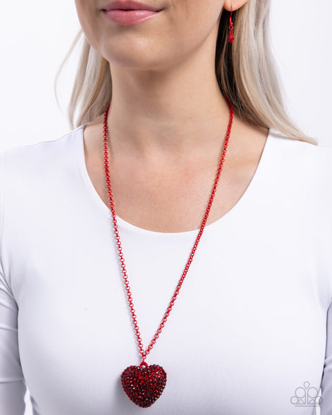 Smitten Sensation Red Necklace