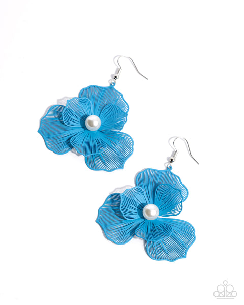 PETAL the Score Blue Earring