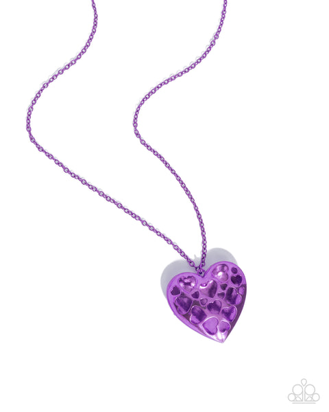 Valentines View Purple Necklace