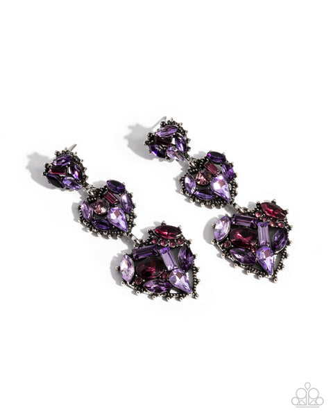 Lovable Lure Purple Earrings