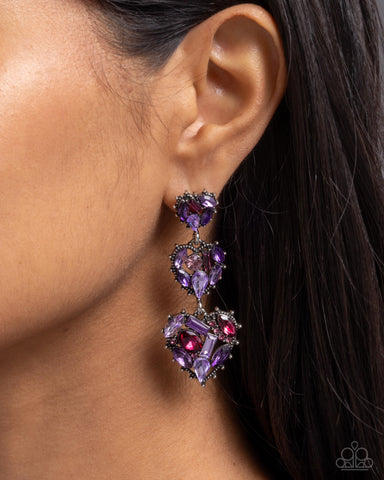 Lovable Lure Purple Earrings