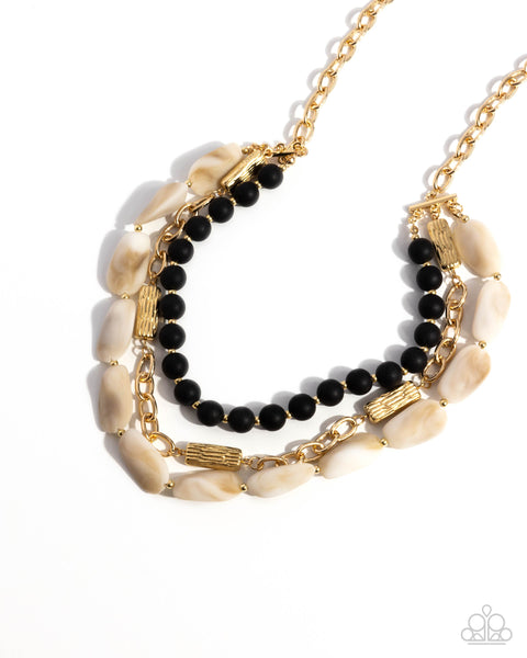 Eclectic Effect Black Necklace