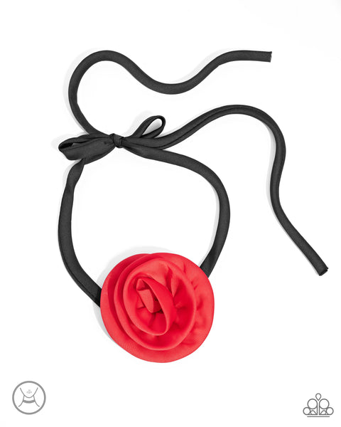 Rosette Reality Red Necklace