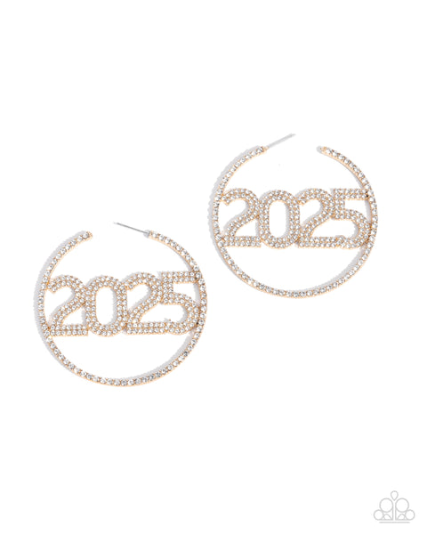 This is Gonna Be My Year Gold Earrings