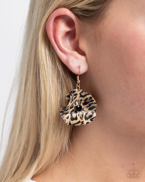 Legendary Leopard Black Earring