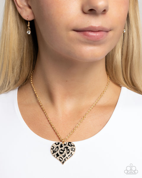 Cheetah Compound Gold Necklace