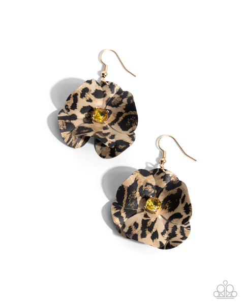 Legendary Leopard Yellow Earring