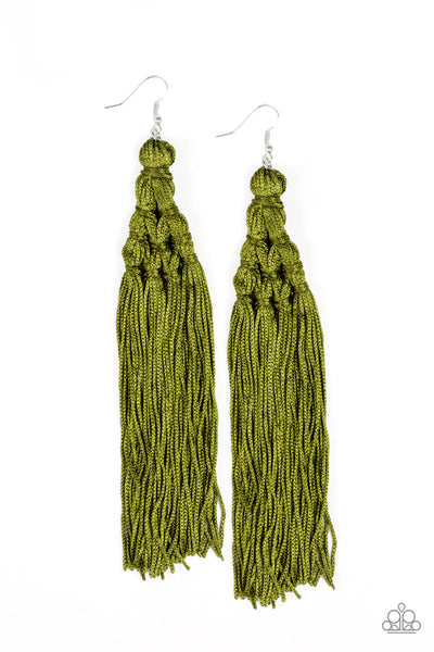 Magic Carpet Ride Green Earrings