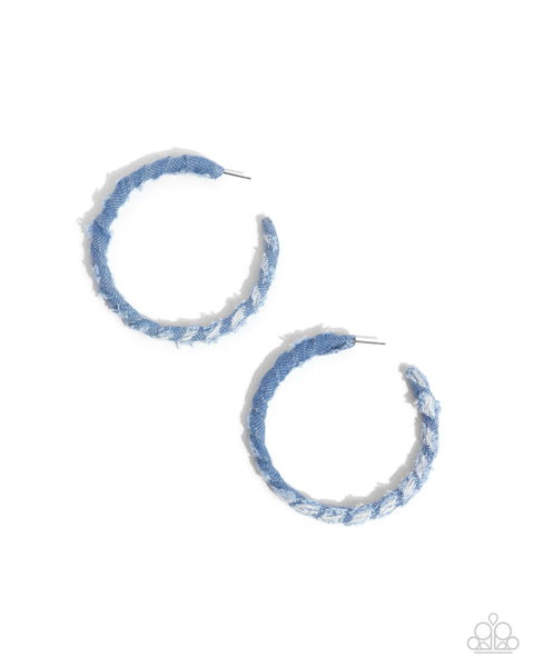 Denim Debut Blue Earring