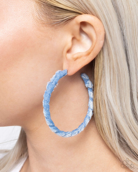 Denim Debut Blue Earring