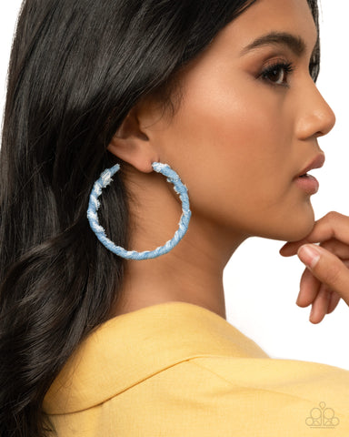 Denim Debut Blue Earring