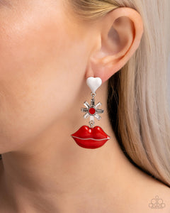 Let Me Kiss You Red Earrings