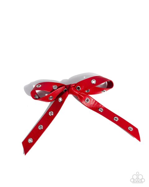 Generous Grommets Red Hair Clip