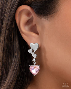 Valentines Vaudeville Pink Earrings