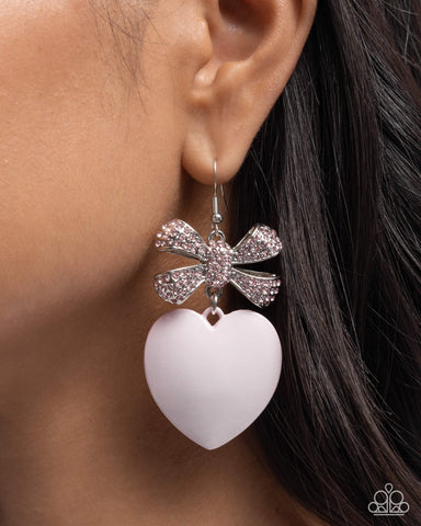 Suitable Sweetheart Pink Earrings