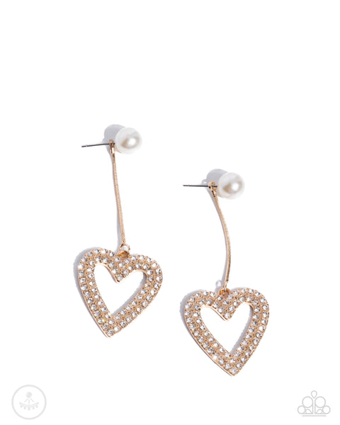 Valentines Vision Gold Earrings