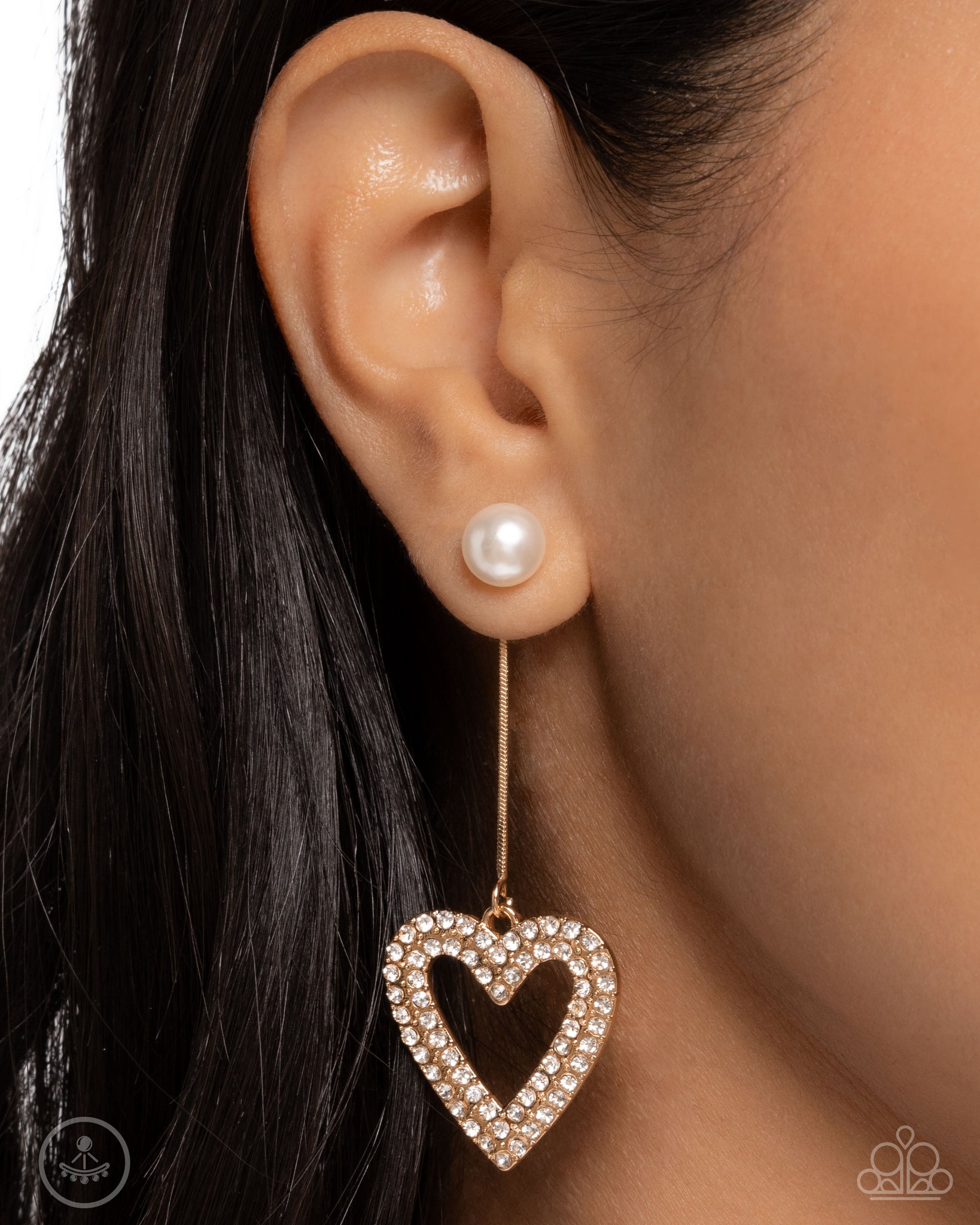 Valentines Vision Gold Earrings