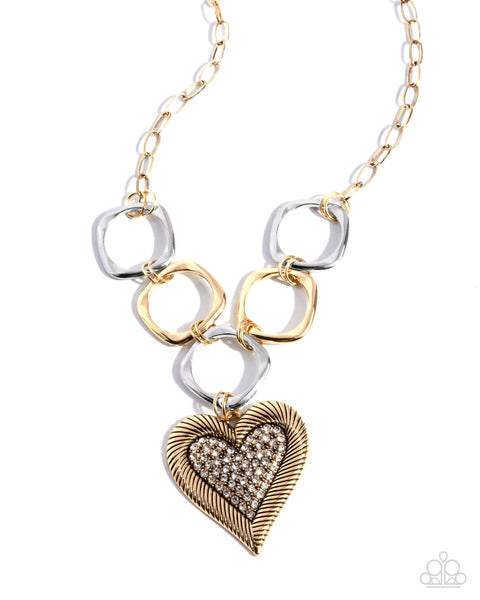 Focused Affection Gold Necklace