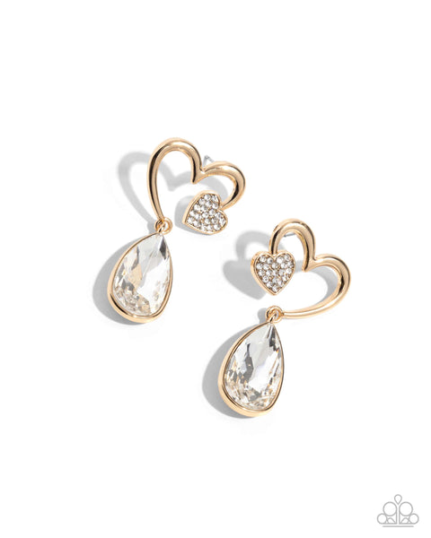 Coupling Up Gold Earrings