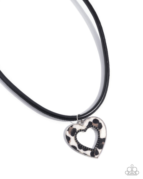 Ferocious Flirt Black Necklace