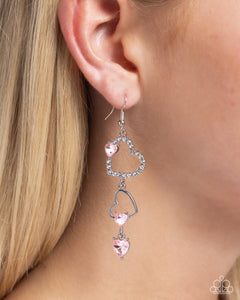 Courting Cascade Pink Earrings