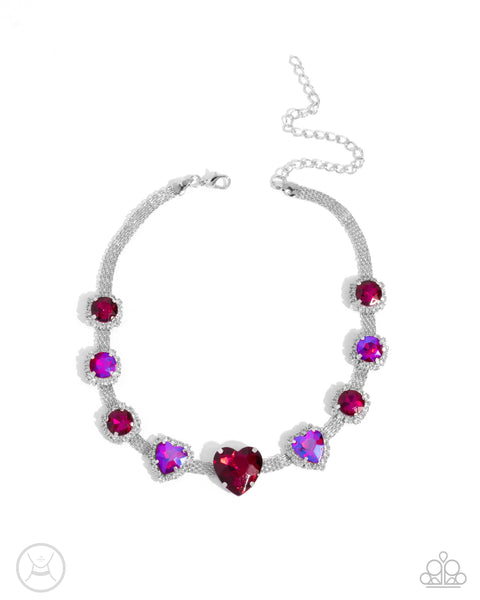 Valentines Vibe Pink Necklace