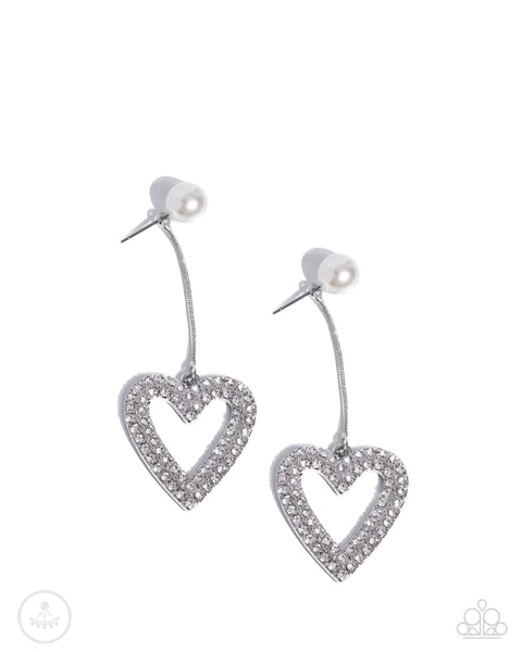 Valentines Vision White Earring