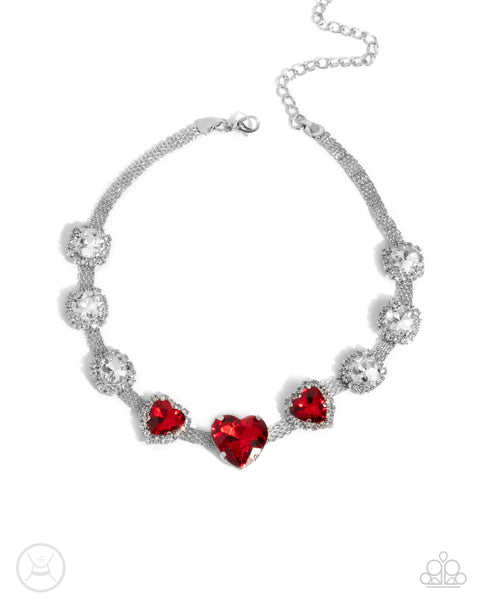 Valentines Vibe Red Necklace