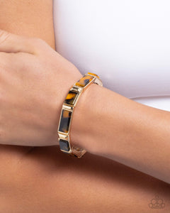 Acrylic Accent Gold Bracelet